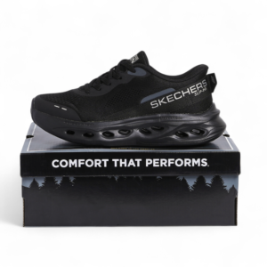 Skechers MAX CUSHIONING GLIDE-STEP – Smooth Comfort & Everyday Performance in Black - Image 4