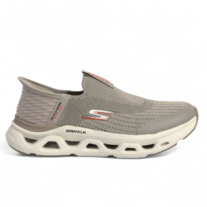 Skechers GO RUN Max Slip‑In – Comfort Meets Performance in Beige - Image 3