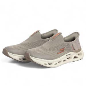 Skechers GO RUN Max Slip‑In – Comfort Meets Performance in Beige - Image 2