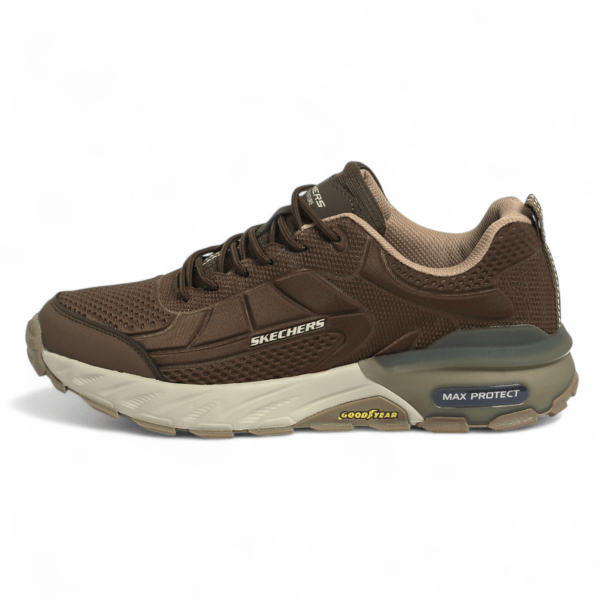 Skechers Max Protect Goodyear Sole in Brown