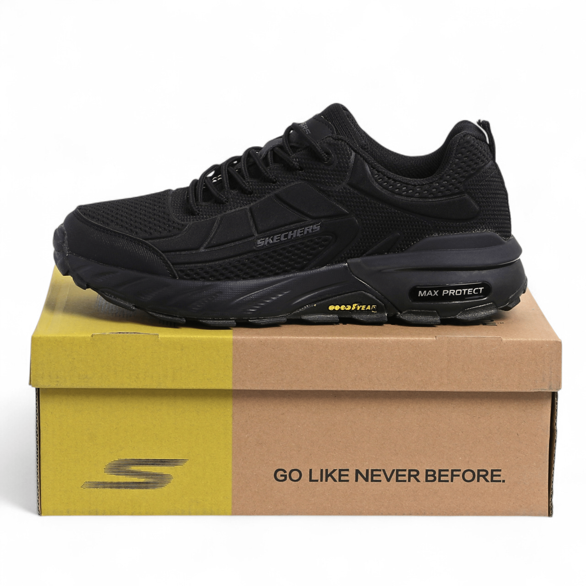 Skechers Max Protect Goodyear Sole in Black - Image 6