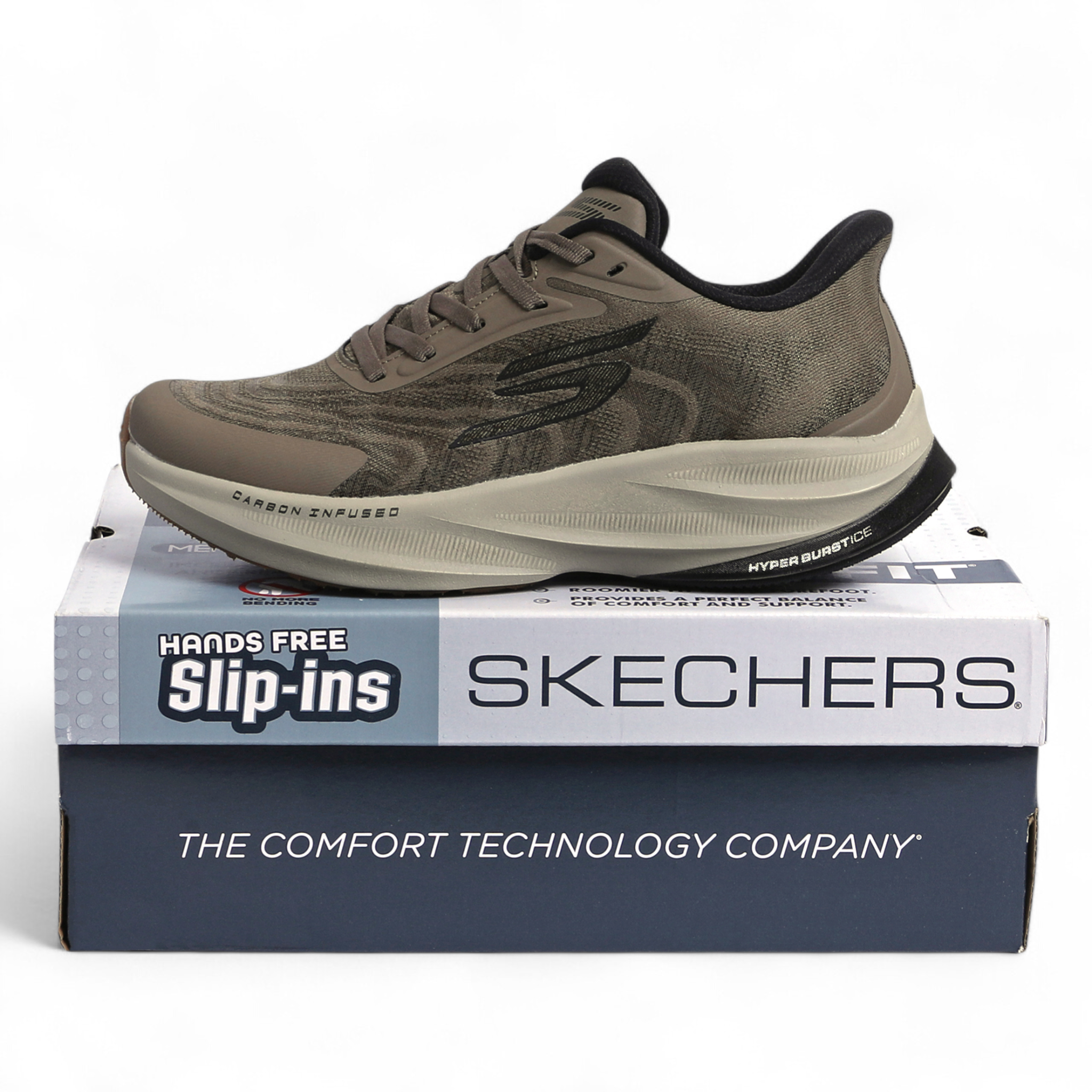 Skechers Slip-Ins – Hyper Burst Ice, Carbon Infused & Hyper Arc Comfort in Brown - Image 4