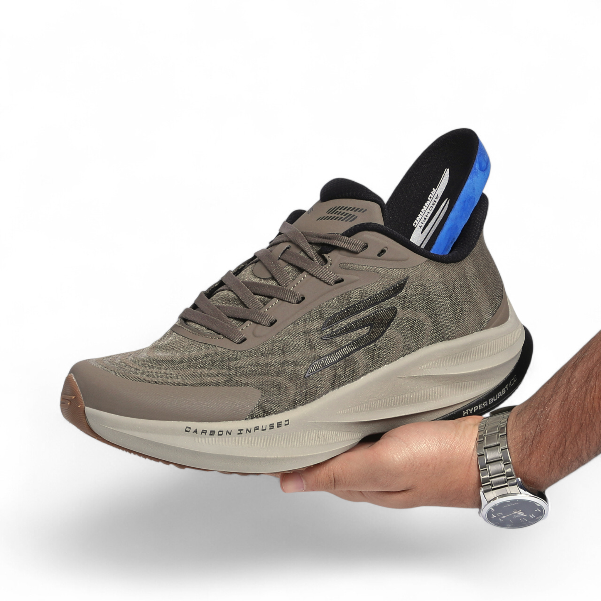 Skechers Slip-Ins – Hyper Burst Ice, Carbon Infused & Hyper Arc Comfort in Brown - Image 7