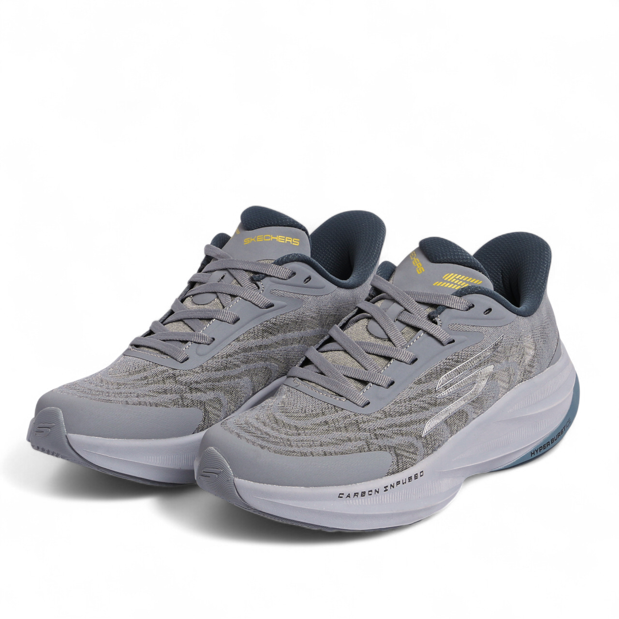 Skechers Slip-Ins – Hyper Burst Ice, Carbon Infused & Hyper Arc Comfort in Grey - Image 2