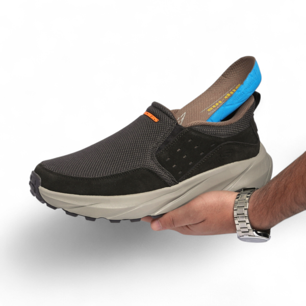 Skechers Slip-Ins with Air Cooled Memory Foam – Easy Comfort, All-Day Support in Brown