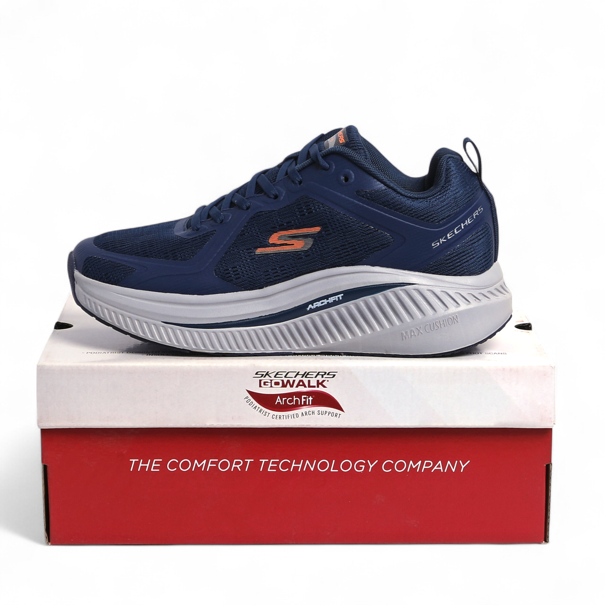 Skechers Go Run Max Cushioning Arch Fit – Superior Comfort & Support in Navy - Image 6