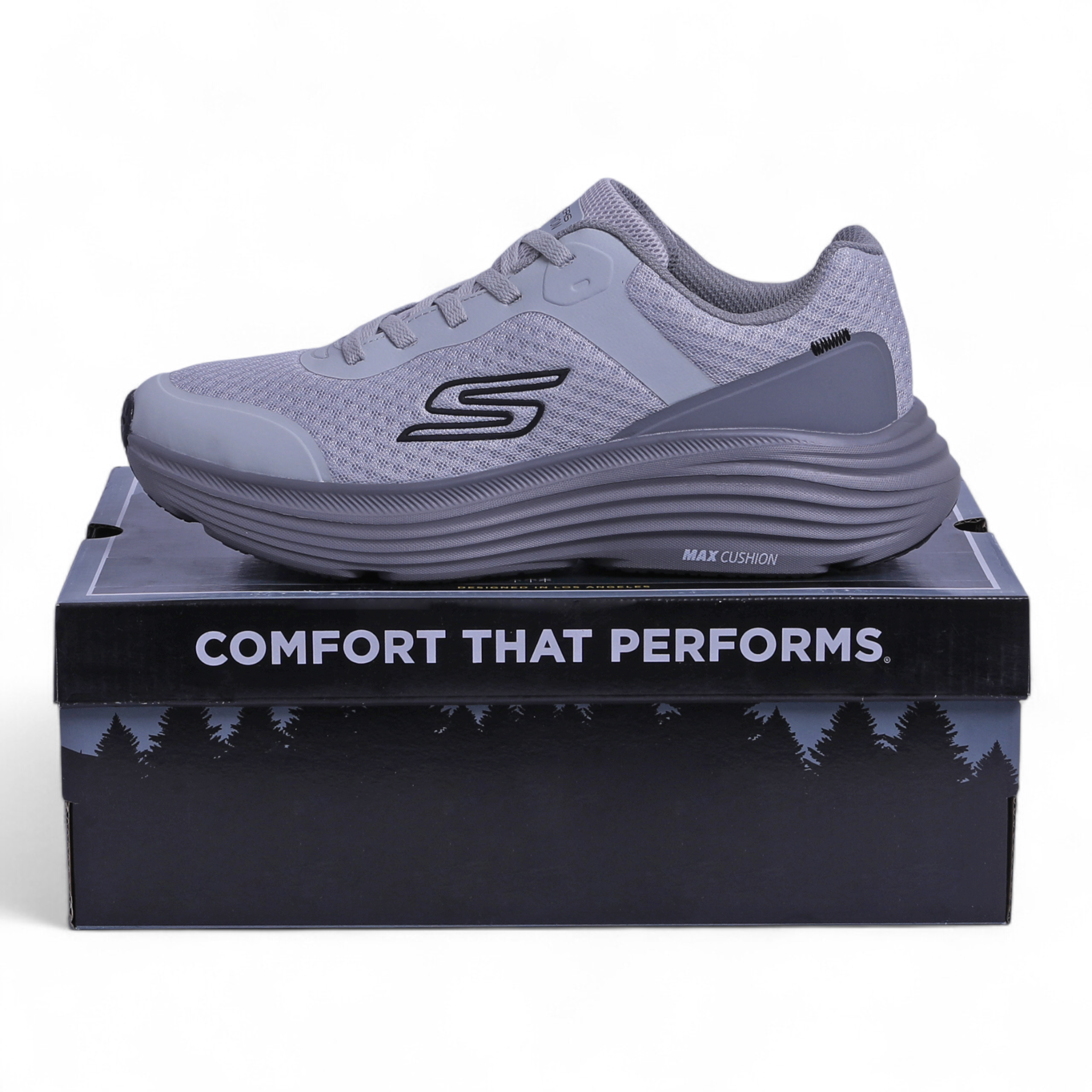 Skechers Max Cushioning Elite – Air-Cooled Goga Mat Comfort in Grey - Image 6