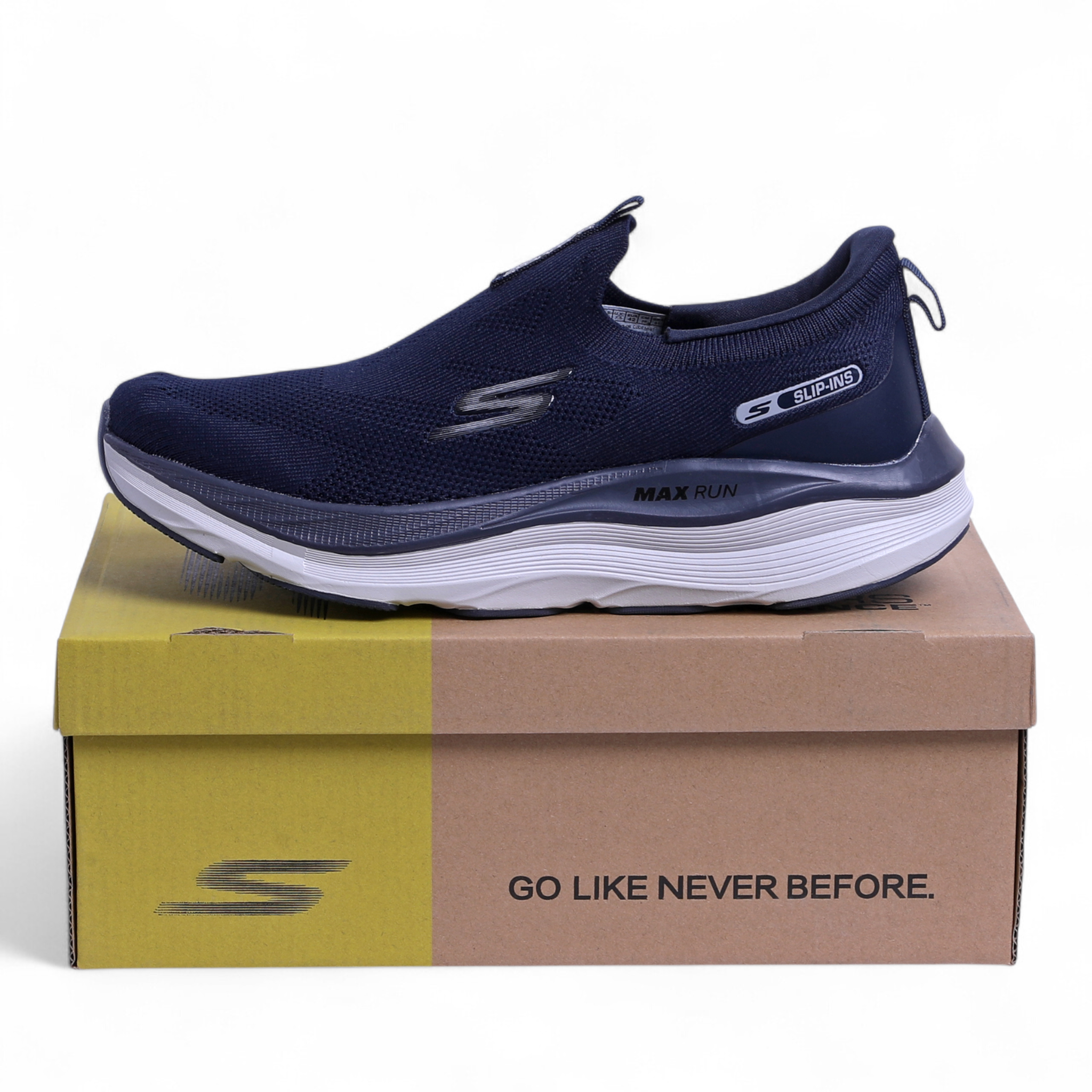 Skechers GO-Walk Max Run Slip-Ins – Effortless Comfort & Everyday Motion in Navy - Image 6