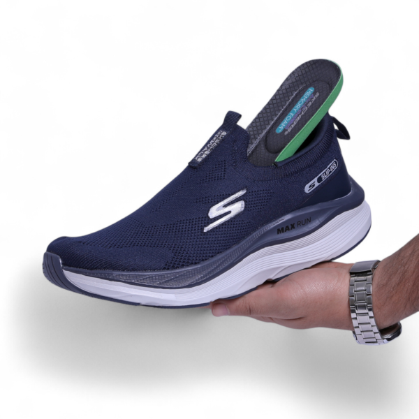 Skechers GO-Walk Max Run Slip-Ins – Effortless Comfort & Everyday Motion in Navy