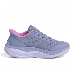 SKECHERS MAX-RUN SLIP-INS –  Comfort & Performance in Grey×pink - Image 3
