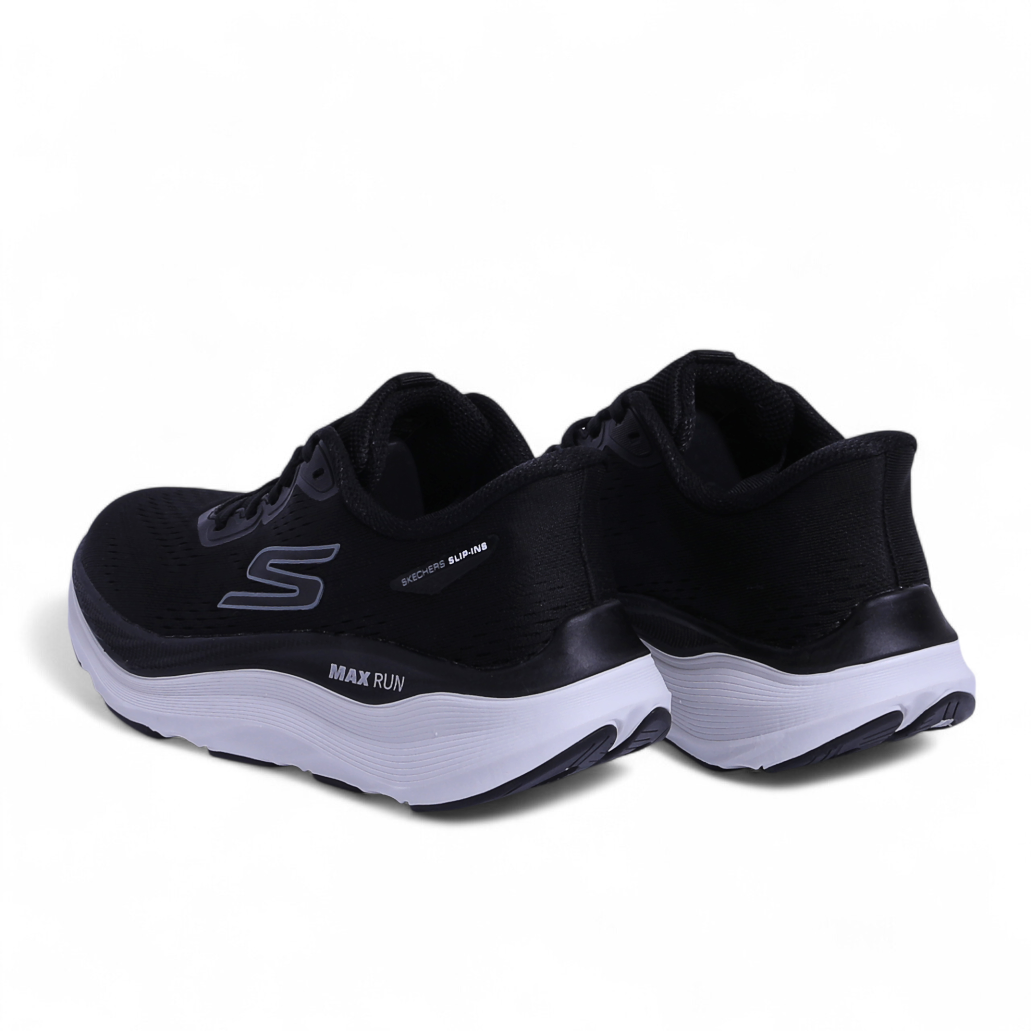 SKECHERS MAX-RUN SLIP-INS –  Comfort & Performance in Black - Image 4