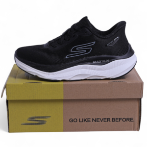 SKECHERS MAX-RUN SLIP-INS –  Comfort & Performance in Black - Image 6