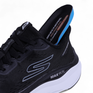 SKECHERS MAX-RUN SLIP-INS –  Comfort & Performance in Black - Image 5