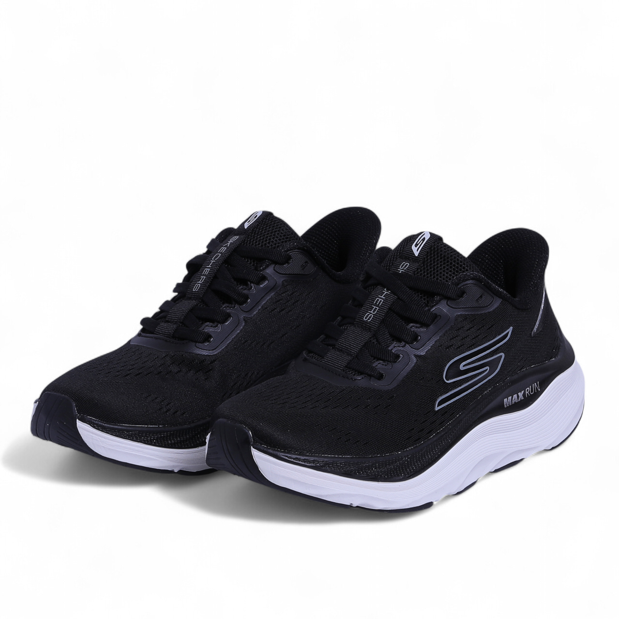 SKECHERS MAX-RUN SLIP-INS –  Comfort & Performance in Black - Image 2