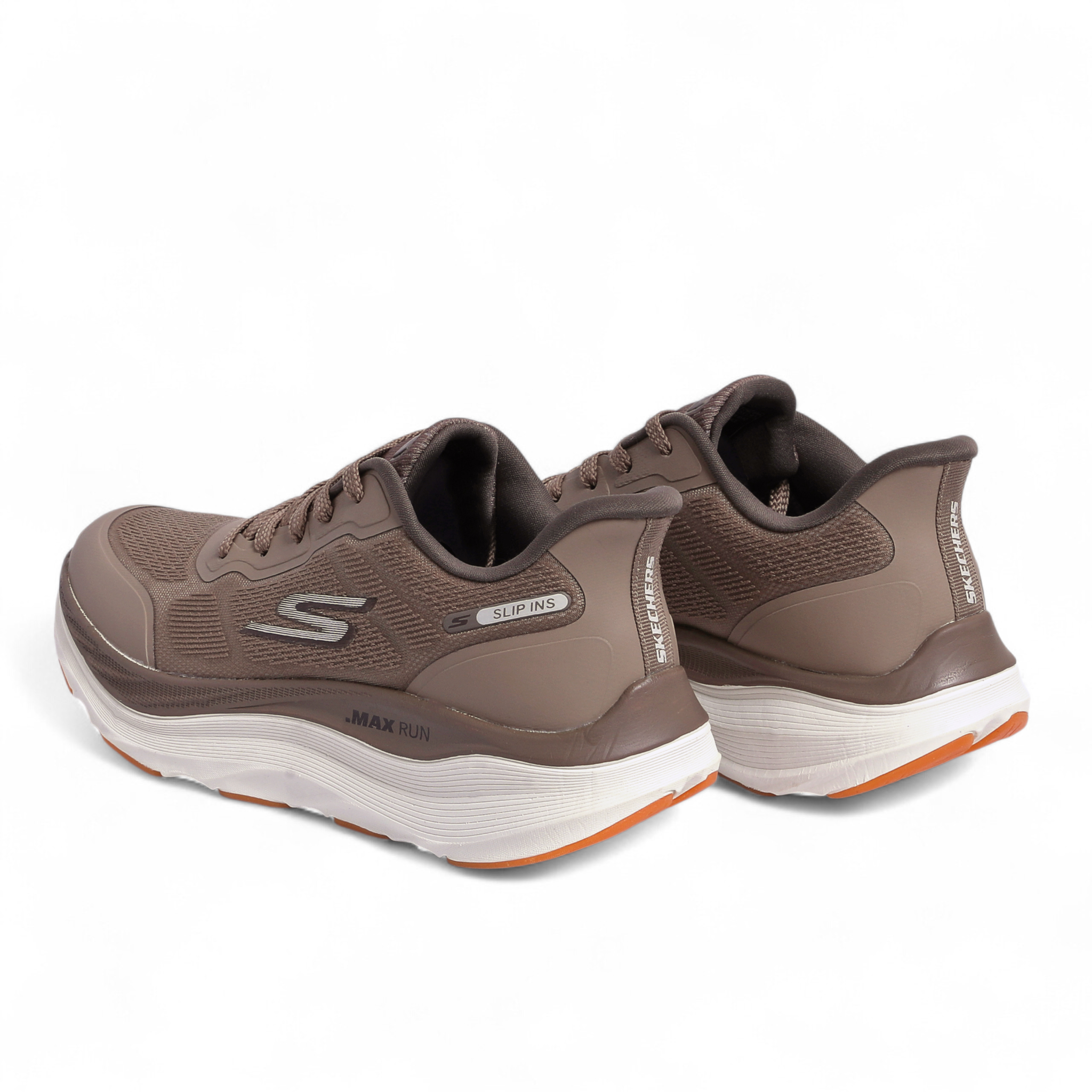 SKECHERS MAX-RUN SLIP-INS, Comfort & Performance in Beige - Image 7