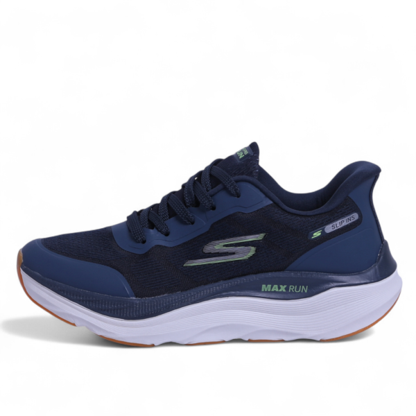 SKECHERS MAX-RUN SLIP-INS, Comfort & Performance in Navy