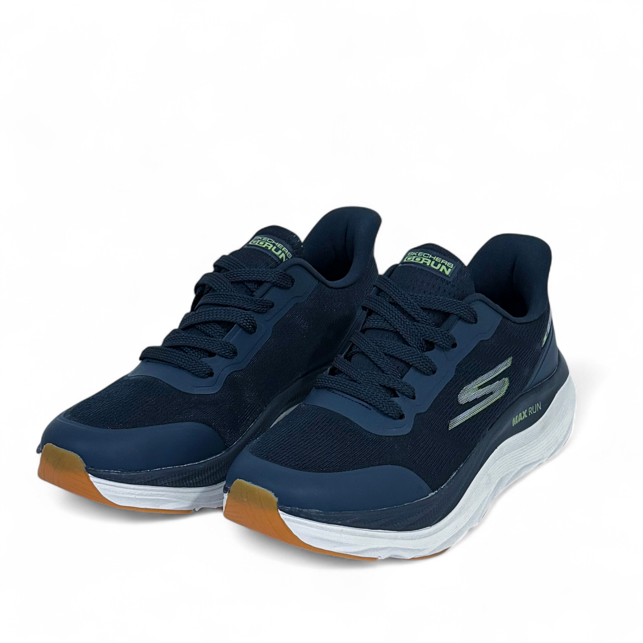 SKECHERS MAX-RUN SLIP-INS, Comfort & Performance in Navy - Image 2
