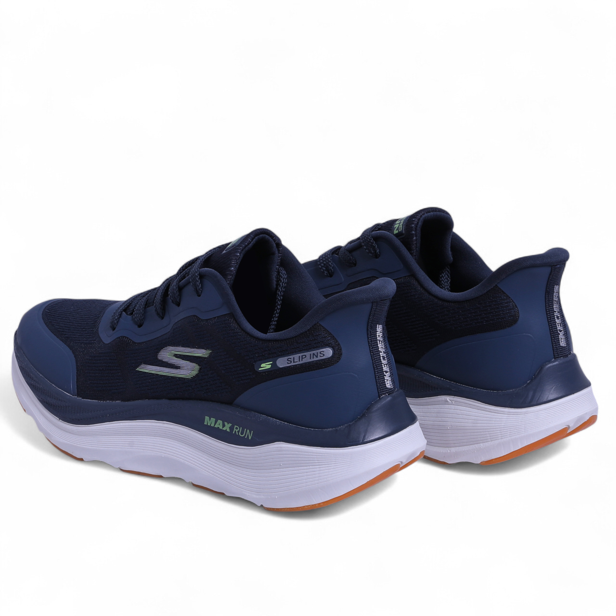SKECHERS MAX-RUN SLIP-INS, Comfort & Performance in Navy - Image 4