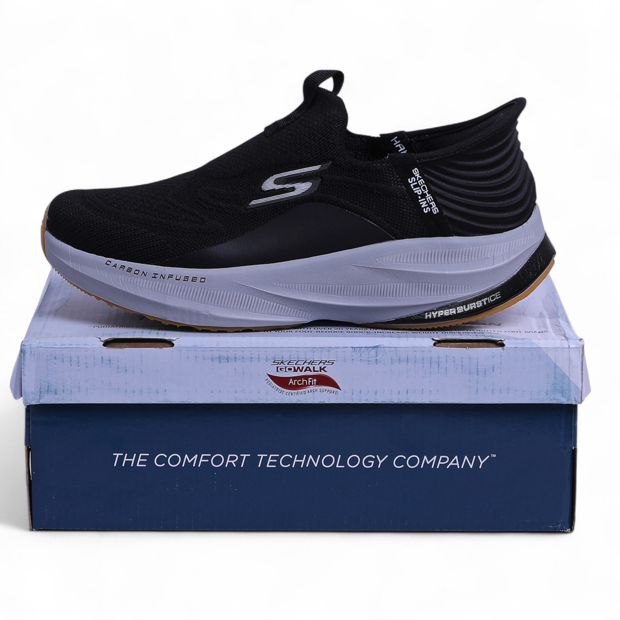 Skechers Slip-Ins – Hyper Burst • Carbon Infused • Goodyear HyperArc Comfort in Black - Image 7