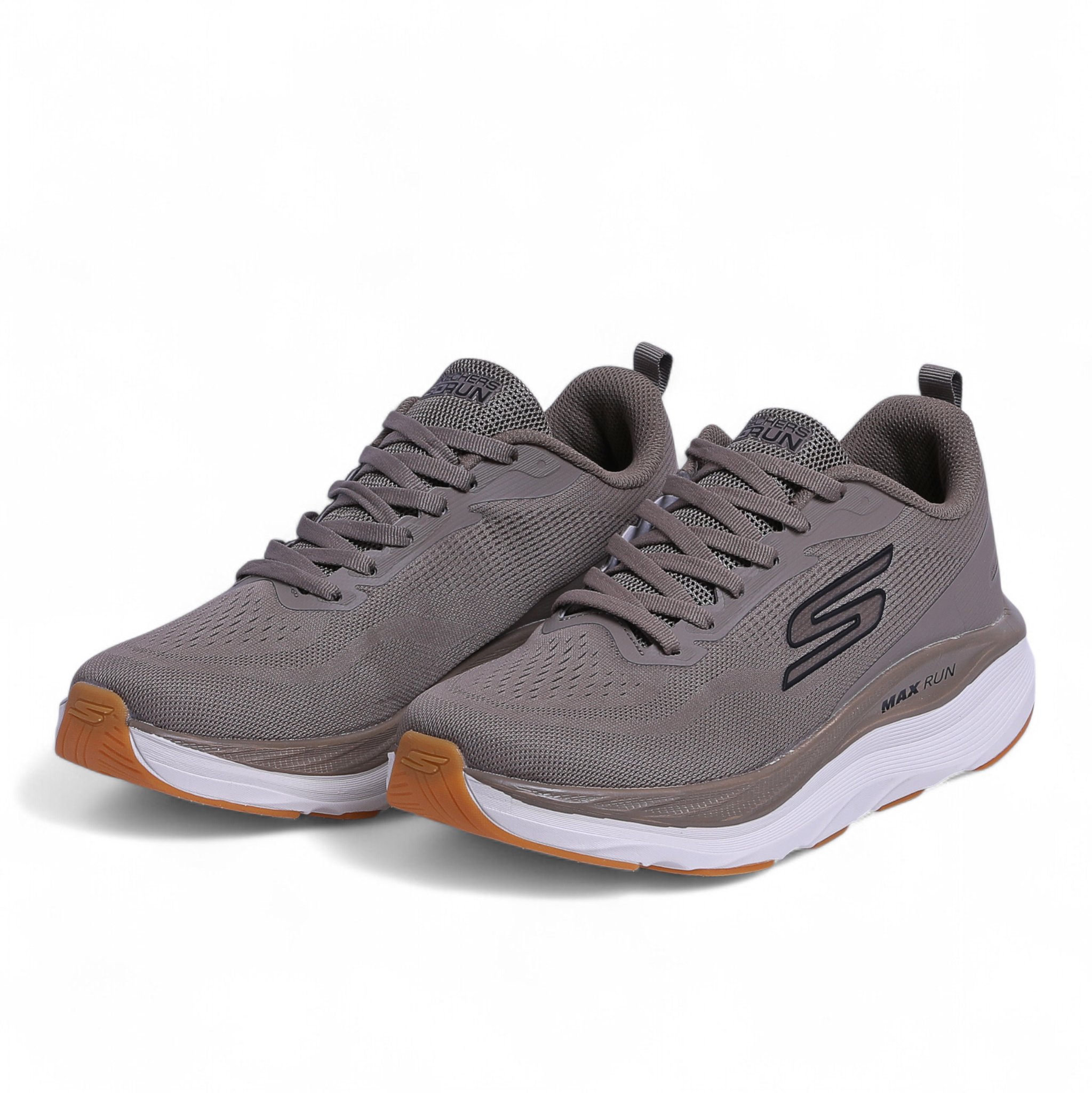 SKECHERS MAX-RUN –  Comfort & Performance in Beige - Image 2