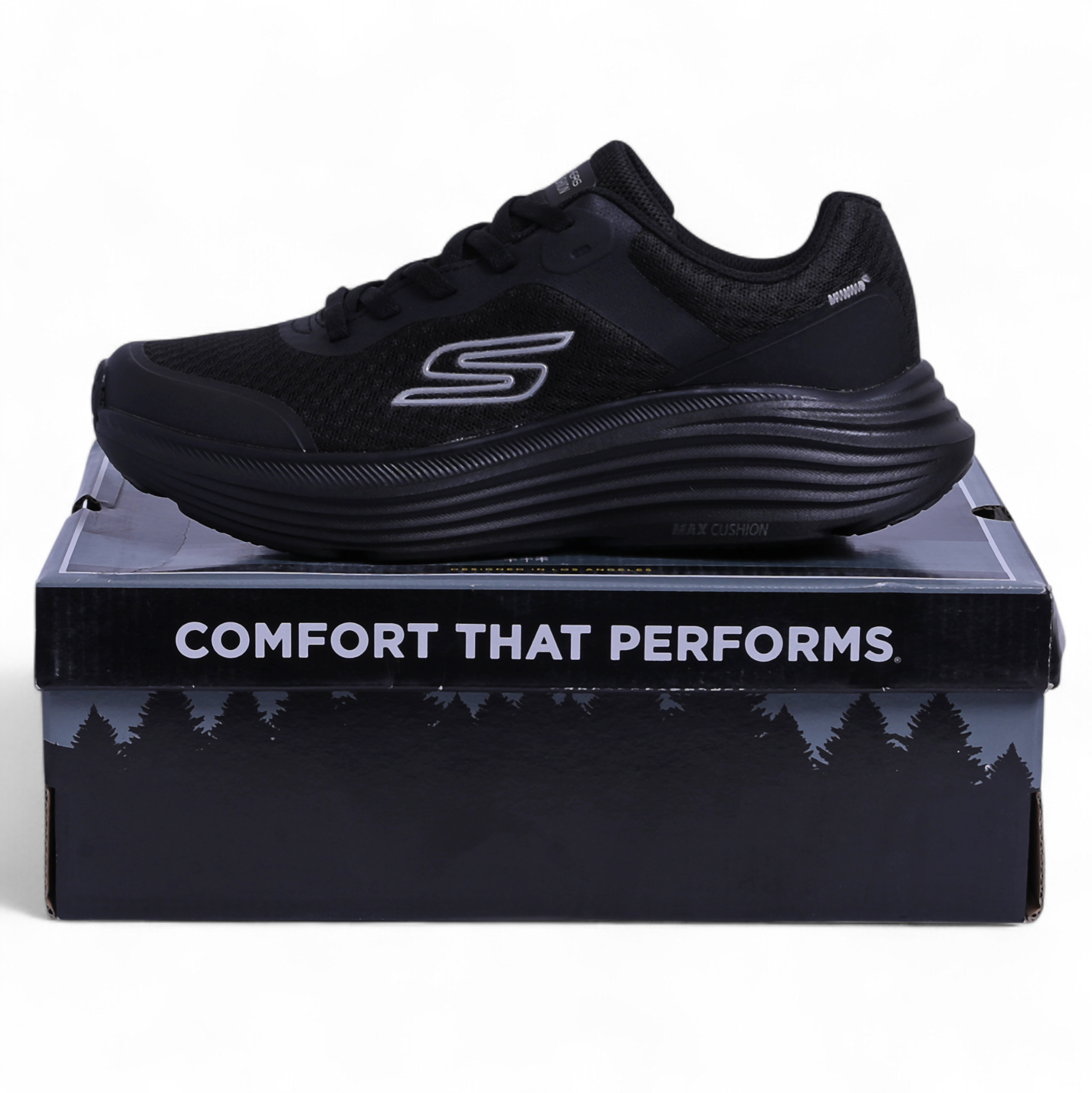 Skechers Max Cushioning Elite – Air-Cooled Goga Mat Comfort in Black - Image 5