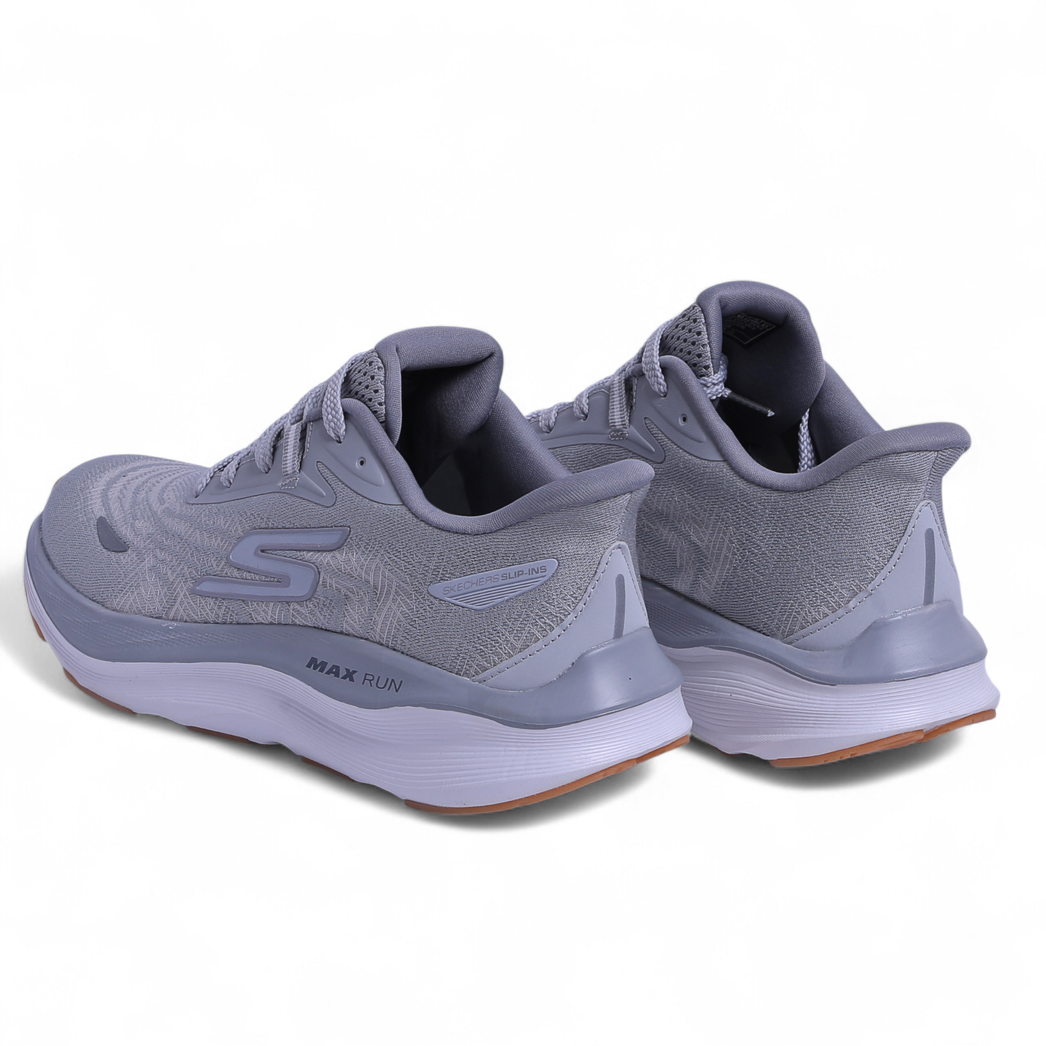 SKECHERS MAX-RUN SLIP-INS –  Comfort & Performance - in Light grey - Image 3