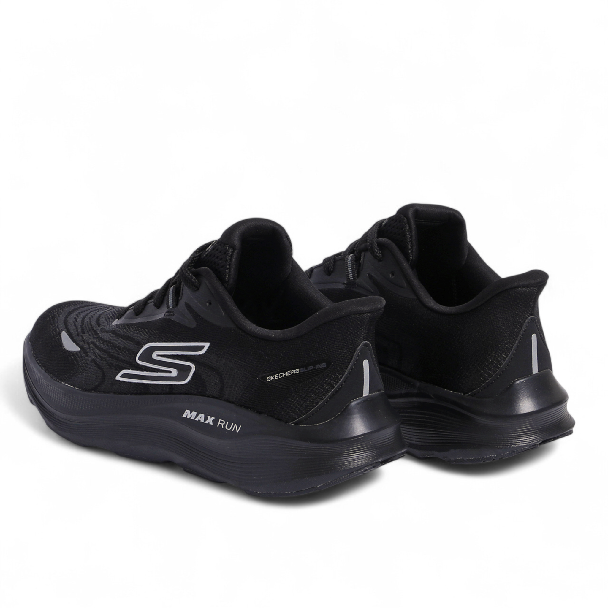 SKECHERS MAX-RUN SLIP-INS –  Comfort & Performance - in Black - Image 2