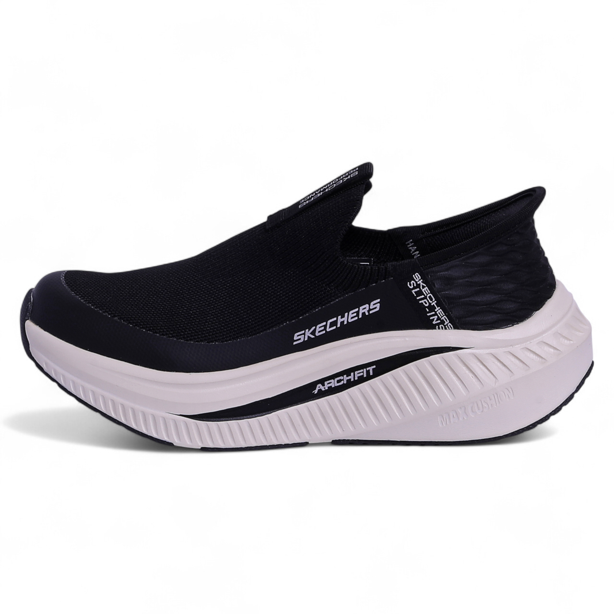 Skechers Arch Fit Max Cushion Slip-Ins – All-Day Comfort with Easy Slip-In Design in Black - Image 1