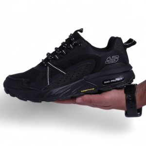 Skechers Max Protect Goodyear Sole in Black - Image 3