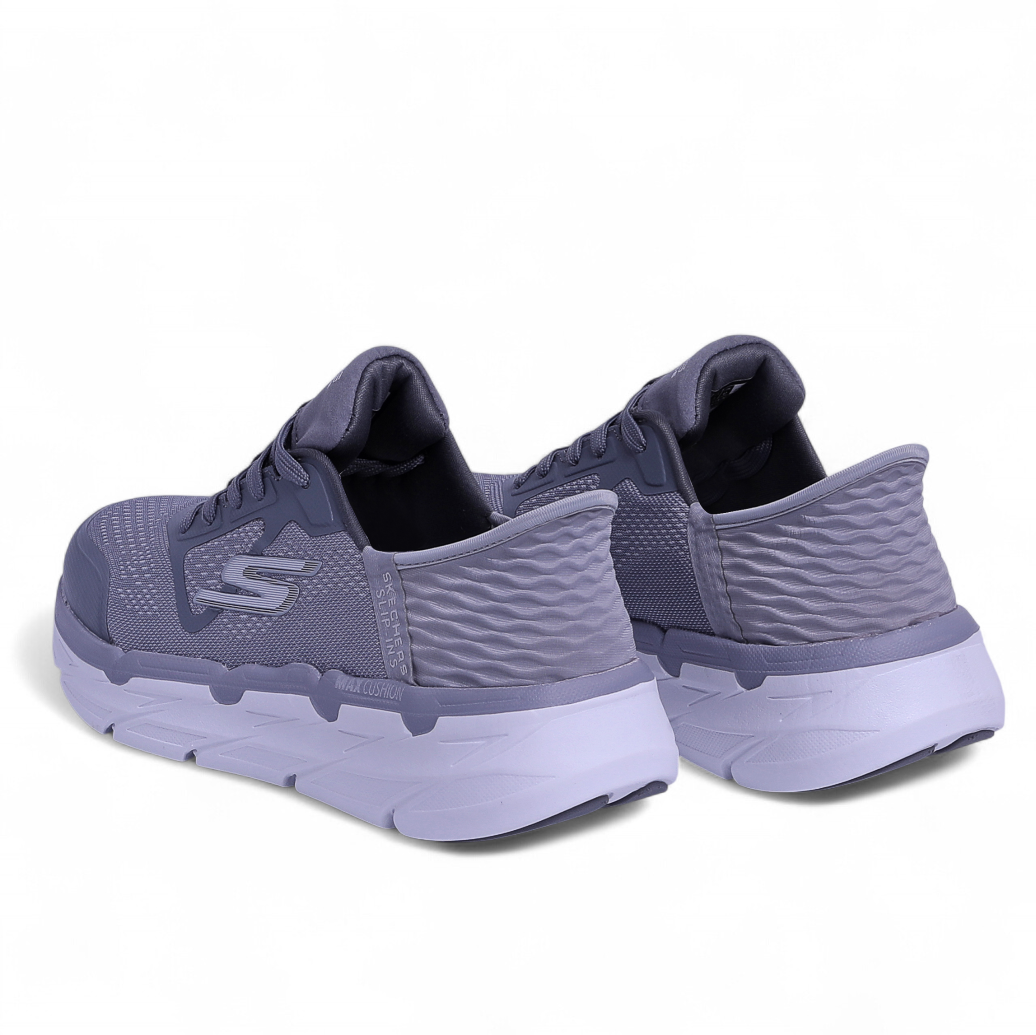 Skechers Max Cushioning Slip-ins – All-Day Comfort for Running, Walking & Athletic Life in Grey - Image 3