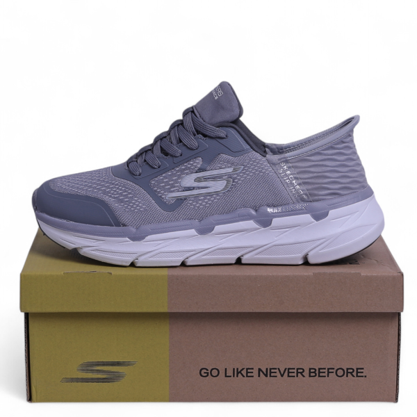 Skechers Max Cushioning Slip-ins – All-Day Comfort for Running, Walking & Athletic Life in Grey
