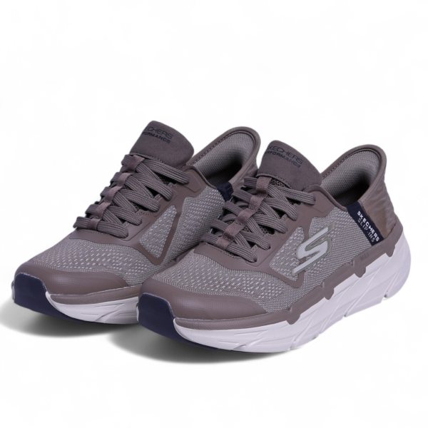 Skechers Max Cushioning Slip-ins – All-Day Comfort for Running, Walking & Athletic Life in Beige