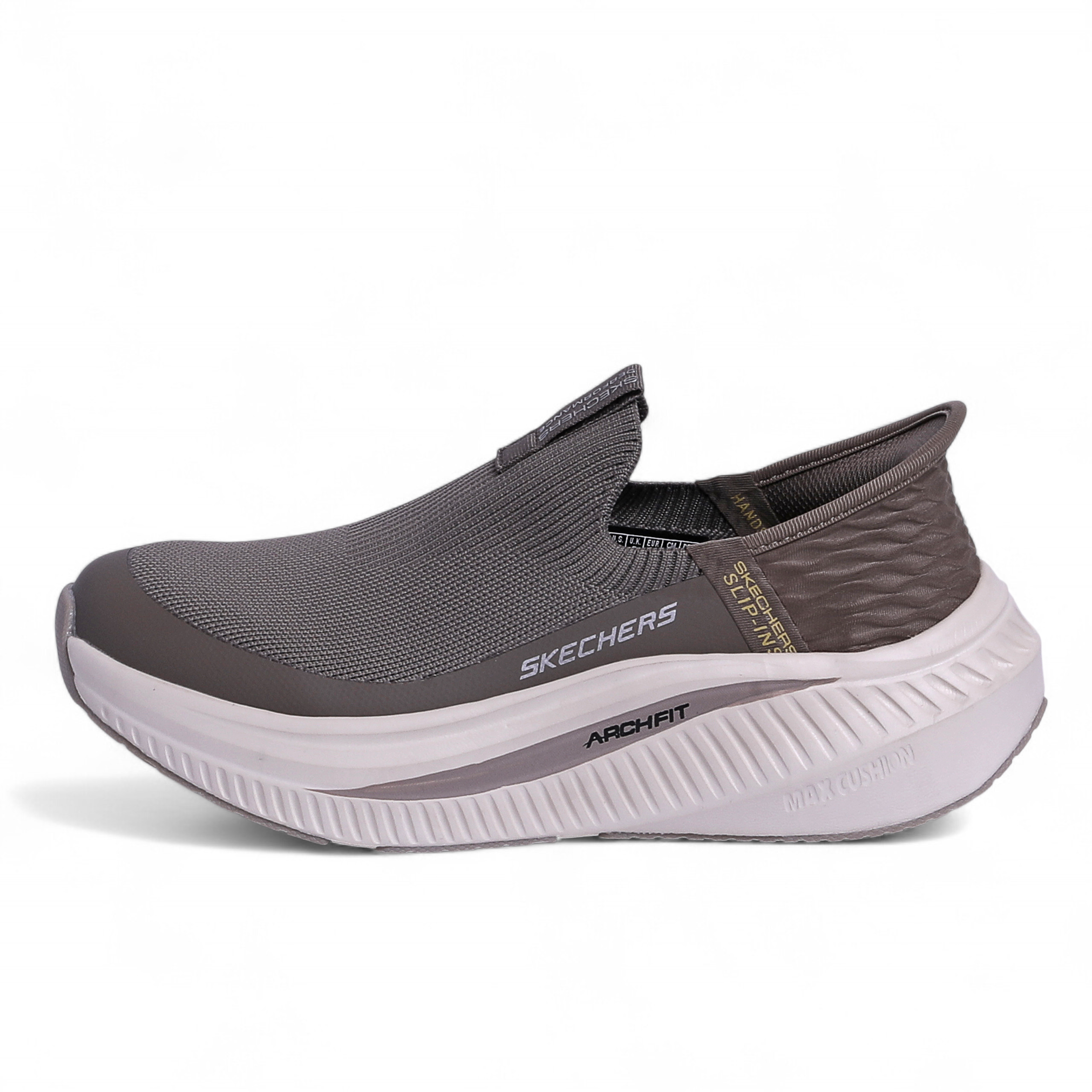 Skechers Arch Fit Max Cushion Slip-Ins – All-Day Comfort with Easy Slip-In Design in Beige - Image 1