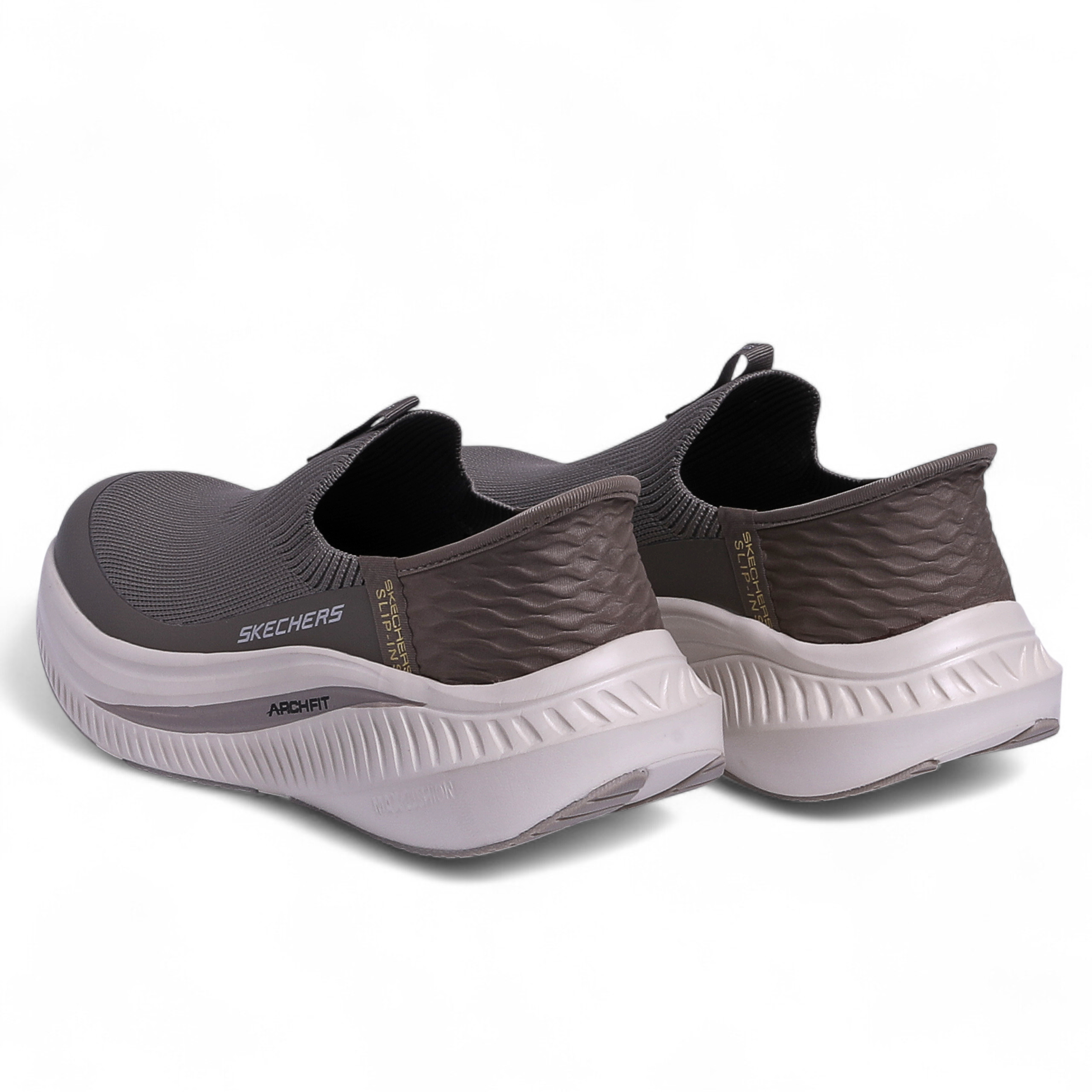 Skechers Arch Fit Max Cushion Slip-Ins – All-Day Comfort with Easy Slip-In Design in Beige - Image 7