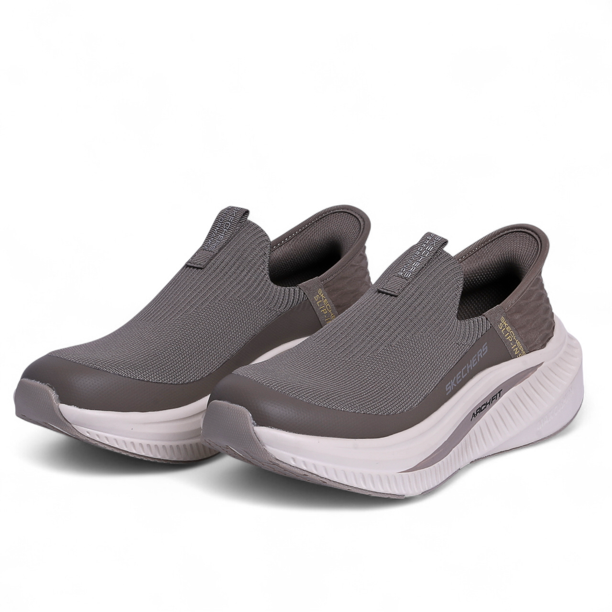 Skechers Arch Fit Max Cushion Slip-Ins – All-Day Comfort with Easy Slip-In Design in Beige - Image 2