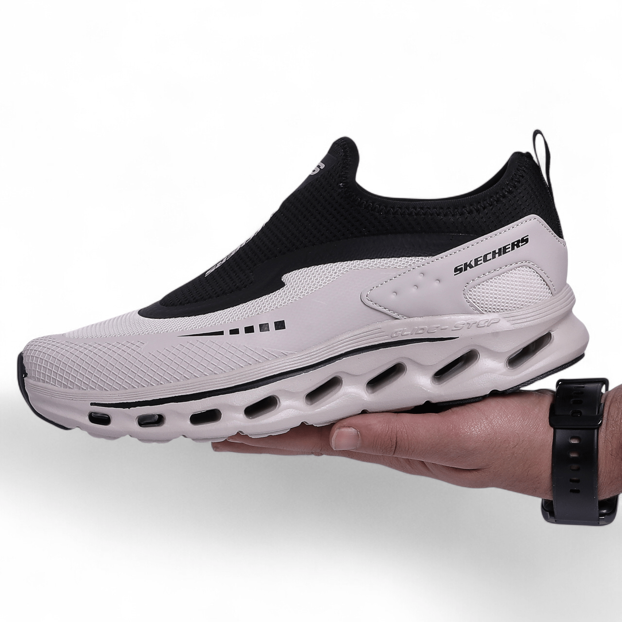 Skechers Glide-Step Men’s Shoes – Smooth Comfort in Every Step in Beige - Image 3