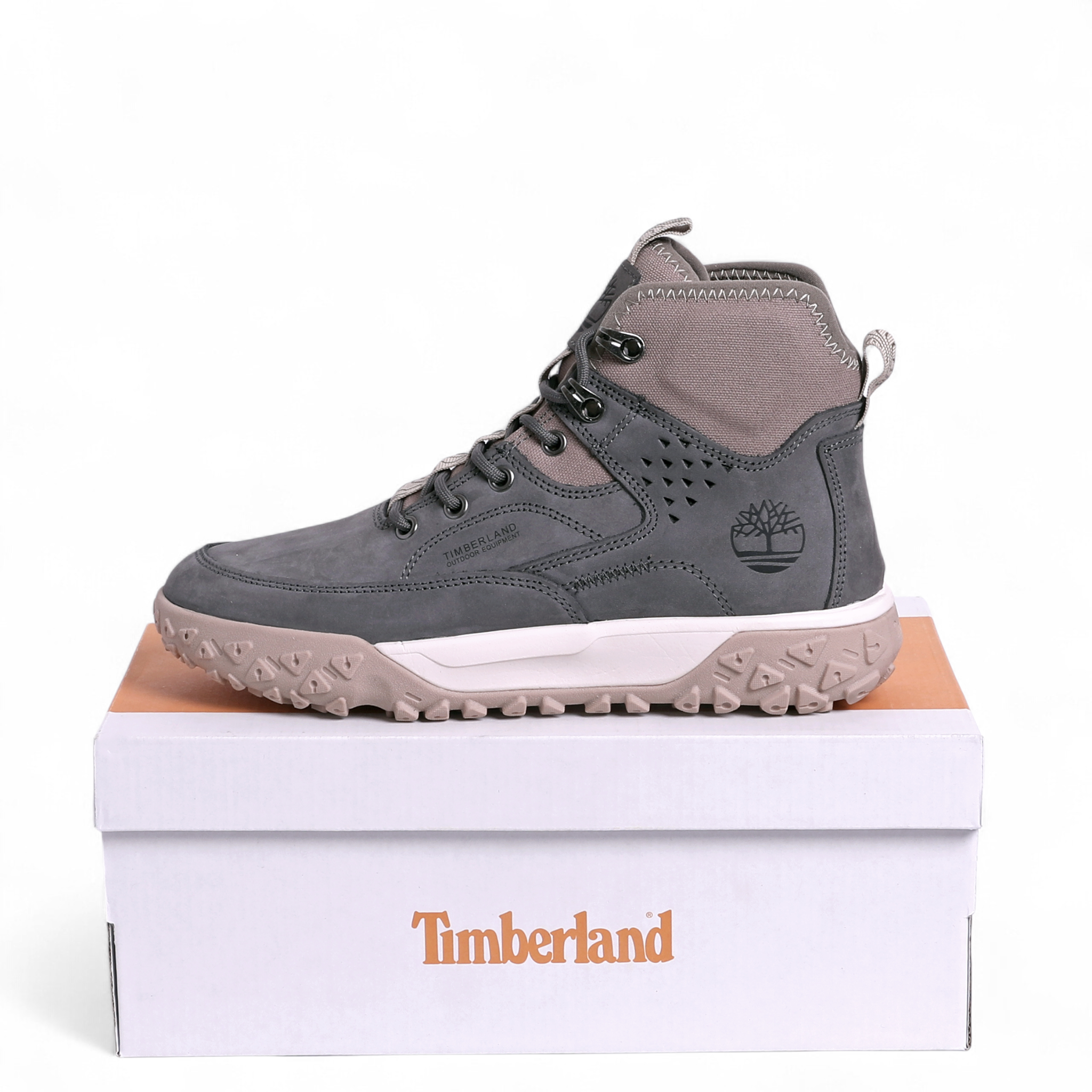 Timberland Men’s GreenStride, Motion 6 Mid Hiking Shoe in Grey - Image 3