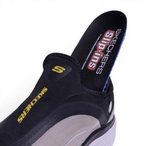 Skechers Ultra Flex Slip-ins in Beige & Black - Image 7