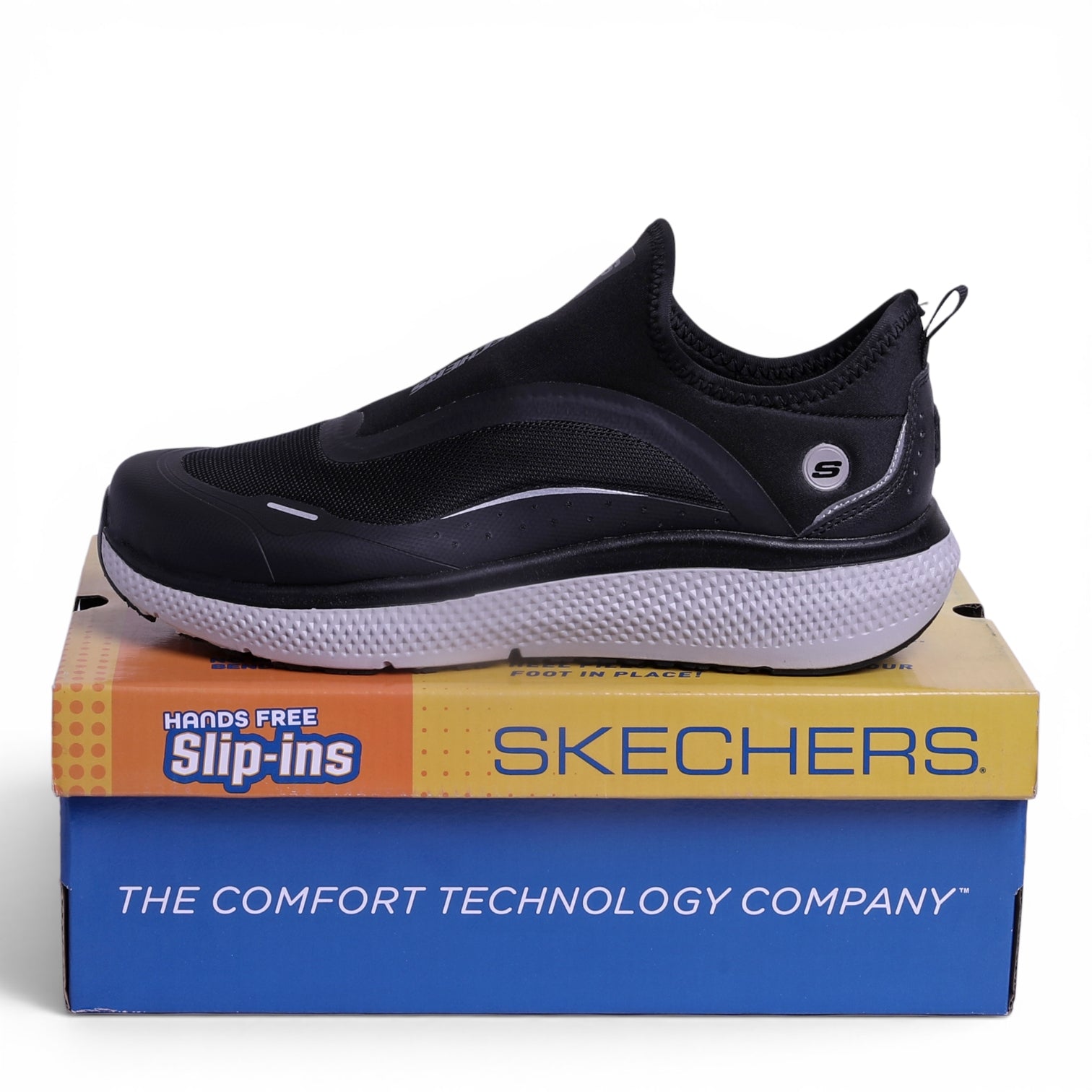 Skechers Ultra Flex Slip-ins in Black & white - Image 5
