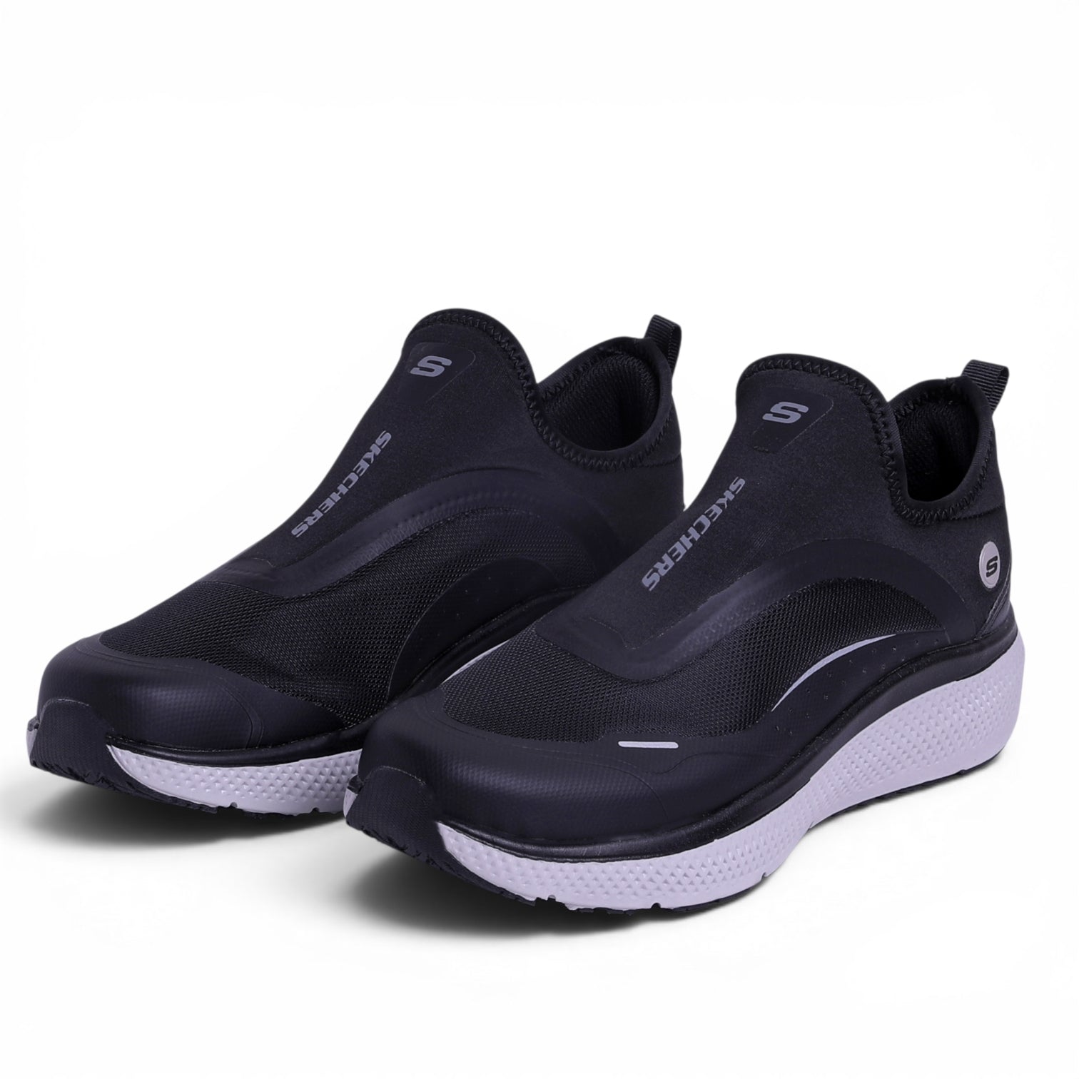 Skechers Ultra Flex Slip-ins in Black & white - Image 2