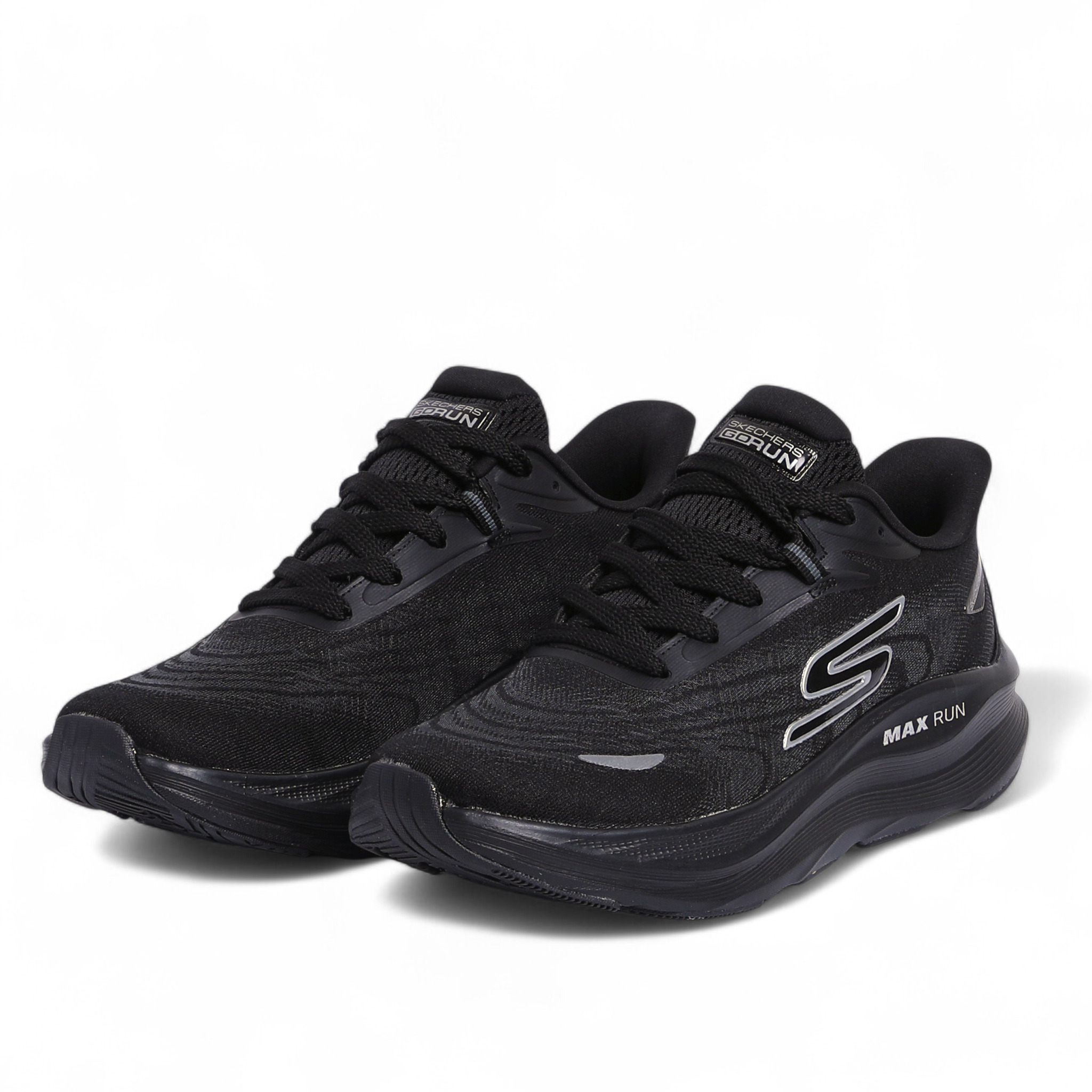 SKECHERS MAX-RUN SLIP-INS –  Comfort & Performance - in Black - Image 6