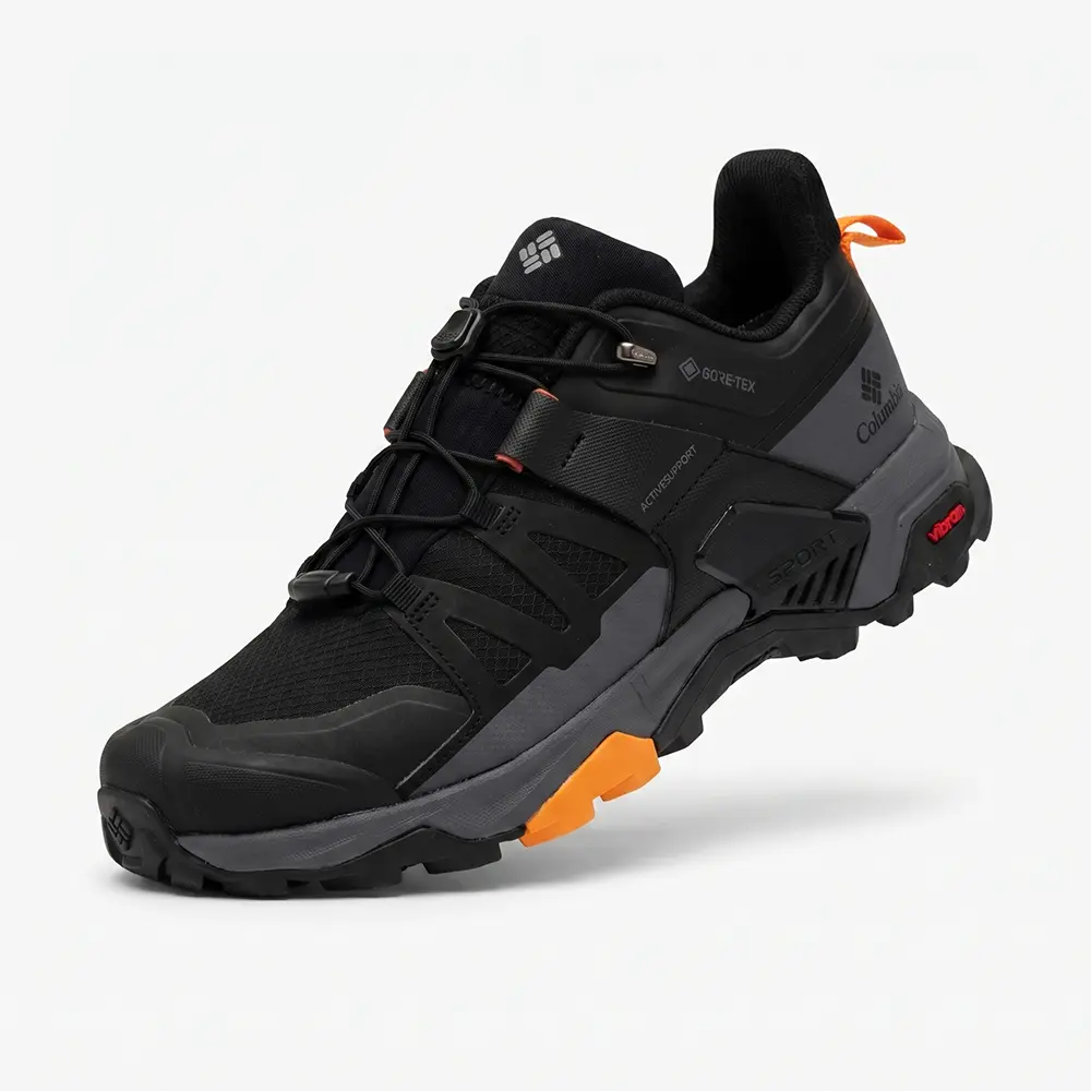 Columbia Gore-Tex Outdoor Hiking Sneakers - in black, orange - Image 1