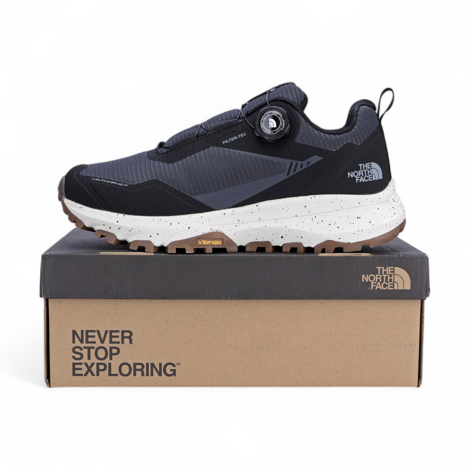 The North Face outdoor shoes in Gray & Black - Image 4