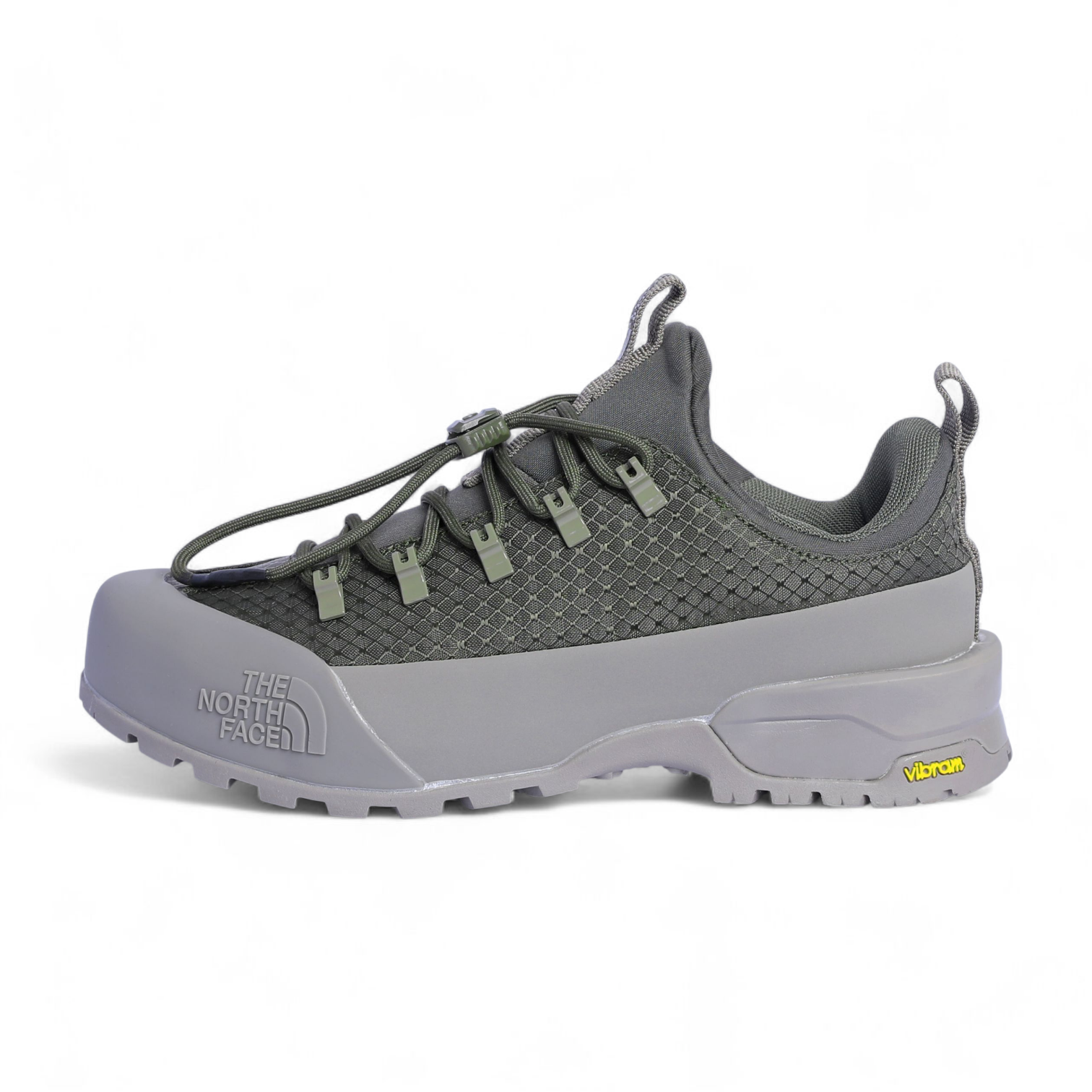 The North Face Glenclyffe Low – Lightweight Outdoor Hiking Shoe in Grey x Green - Image 1