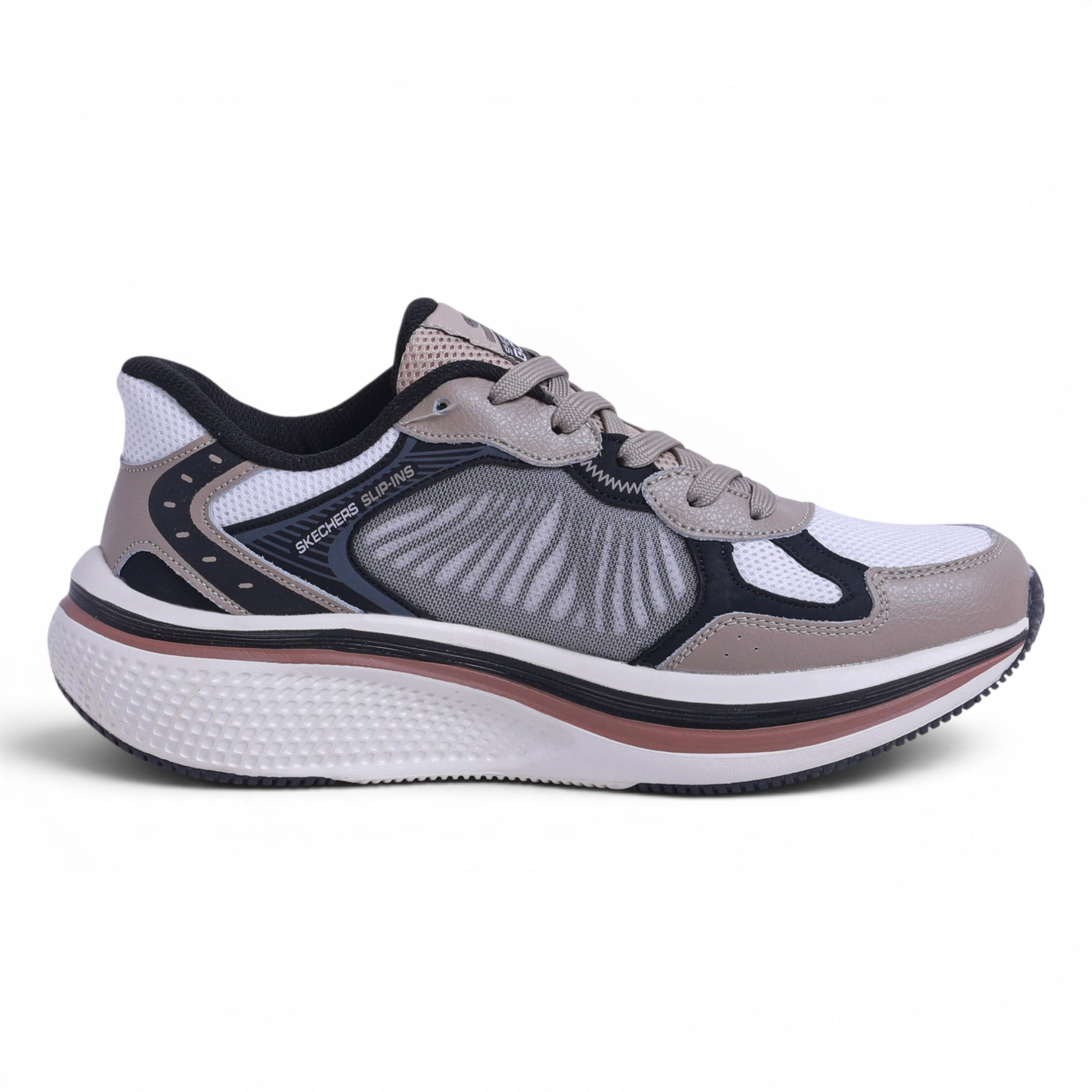 Skechers Hands Free Slip-ins Bounder – in White×beige - Image 4