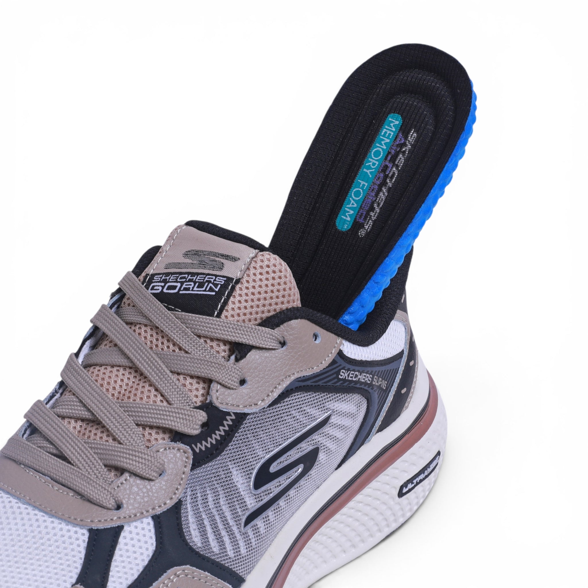 Skechers Hands Free Slip-ins Bounder – in White×beige - Image 7