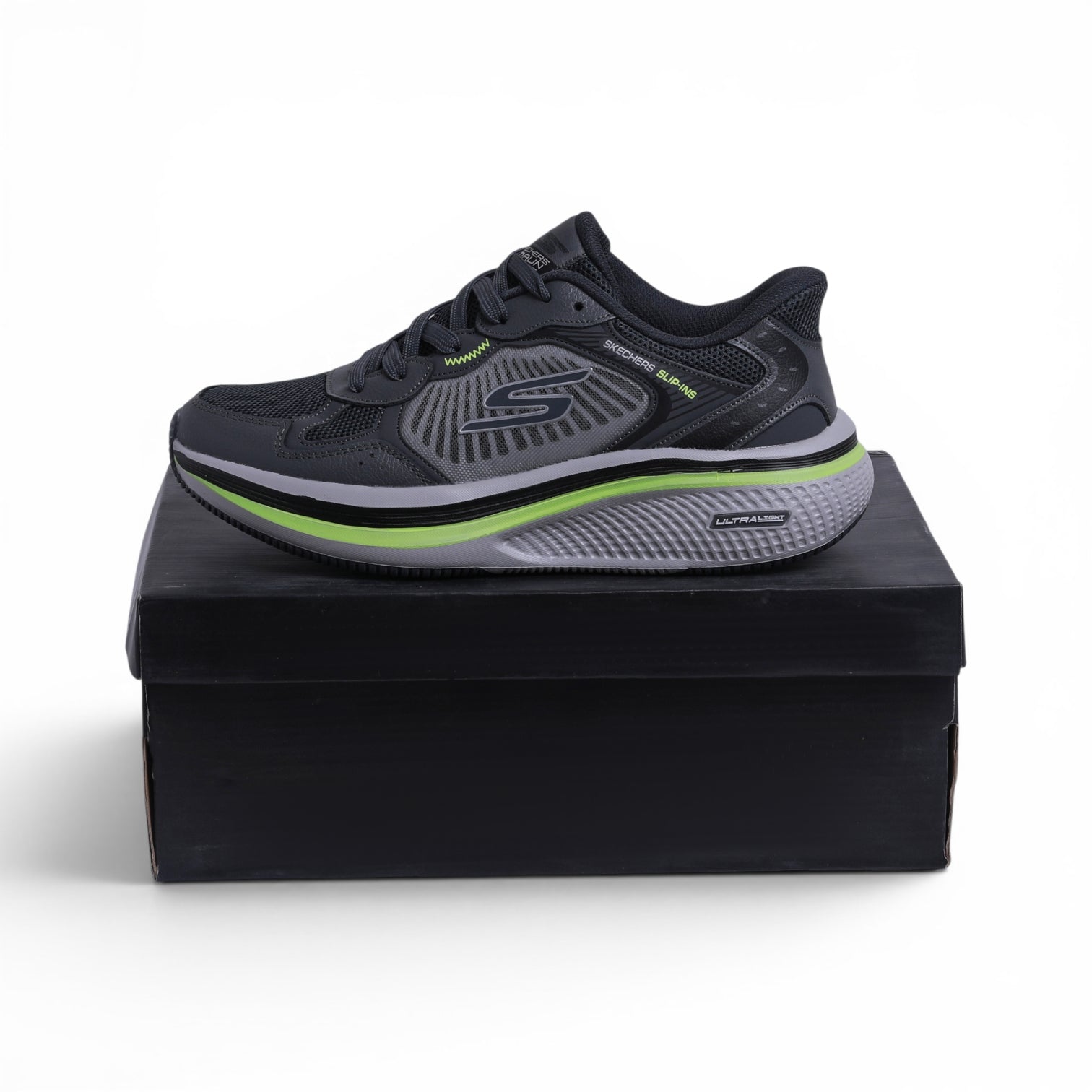 Skechers Hands Free Slip-ins Bounder – in Grey - Image 3