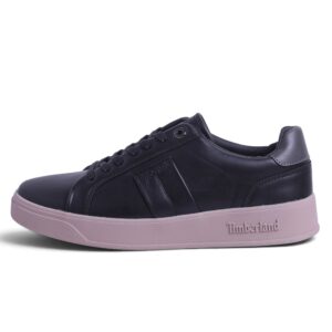 Timberland Leather Flat Sneakers – Rugged Style & Everyday Versatility - in Black